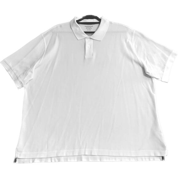 Lot of 3 Saddlebred Comfort Flex Mens Shirts XXL 2 Button Close White Blue Black - Picture 11 of 14